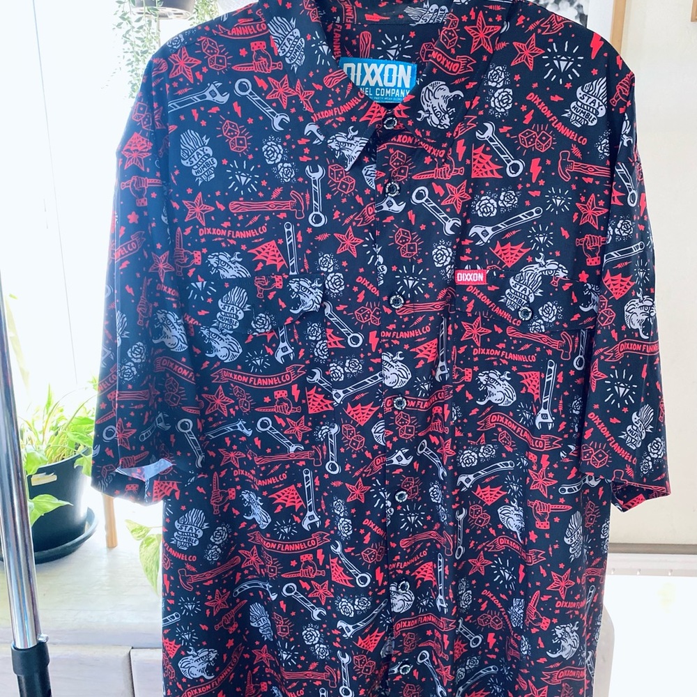 Mens Dixxon Party Shirt The Jerry NWOT